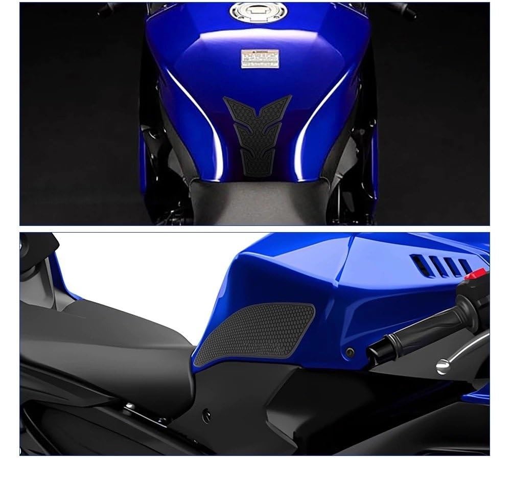 Płyta ochronna zbiornika Pasuje do R9 2025 YZF-R9 YZFR9 motocykl gumowa naklejka antypoślizgowa podkładka wlewu paliwa podkładka chroniąca przed zarysowaniami(Oon Set)