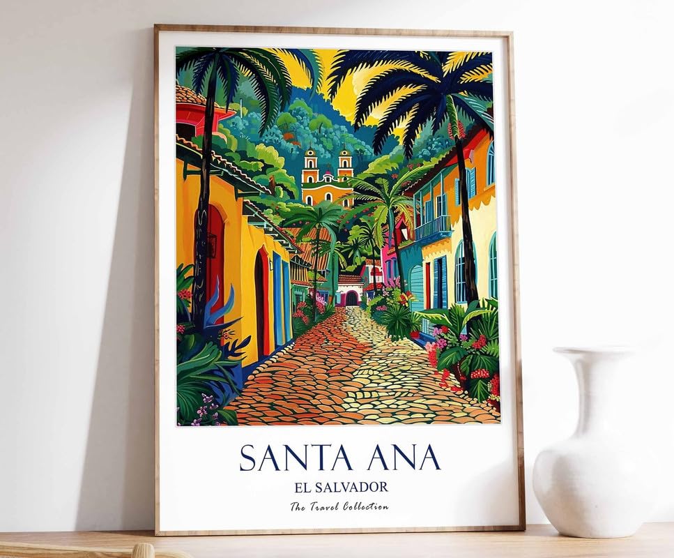 Décoration murale Santa Ana El Salvador grand format toile A0 sans reflet