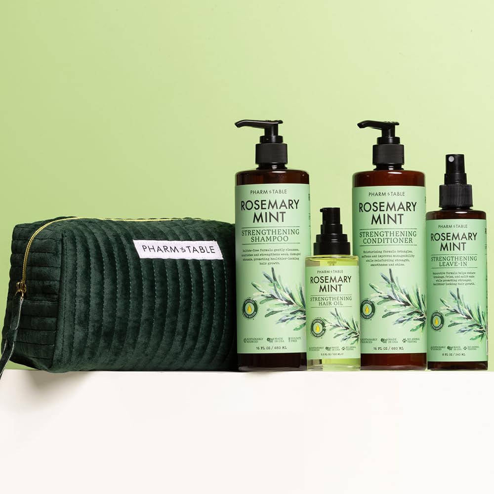 PHARM TO TABLERosemary Mint Strength & Shine Pro-Growth Hair Set