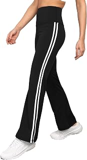 Rock Paper Scissors Premium Flare Gym Pants High Waist Stretchable Flared Leggings with Side Stripes Gym wear/Active Wear Price In India
