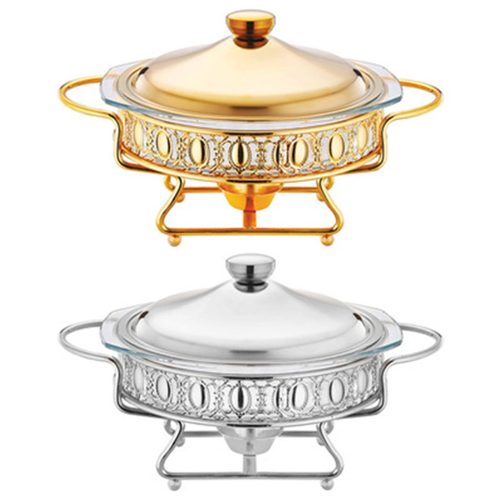Scaldavivande Scaldavivande Scaldavivande a Buffet Server per Buffet e Scaldini Set di Server per Scaldavivande Professionali Chafer Commerciale per Ristorazione (Riscaldamento) Comodo e Pratico (Co