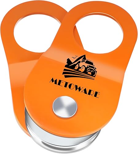 METOWARE Polea de bloque Snatch, polea de remolque resistente de 10 toneladas para cabrestante, camión, ATV, UTV recuperación todoterreno