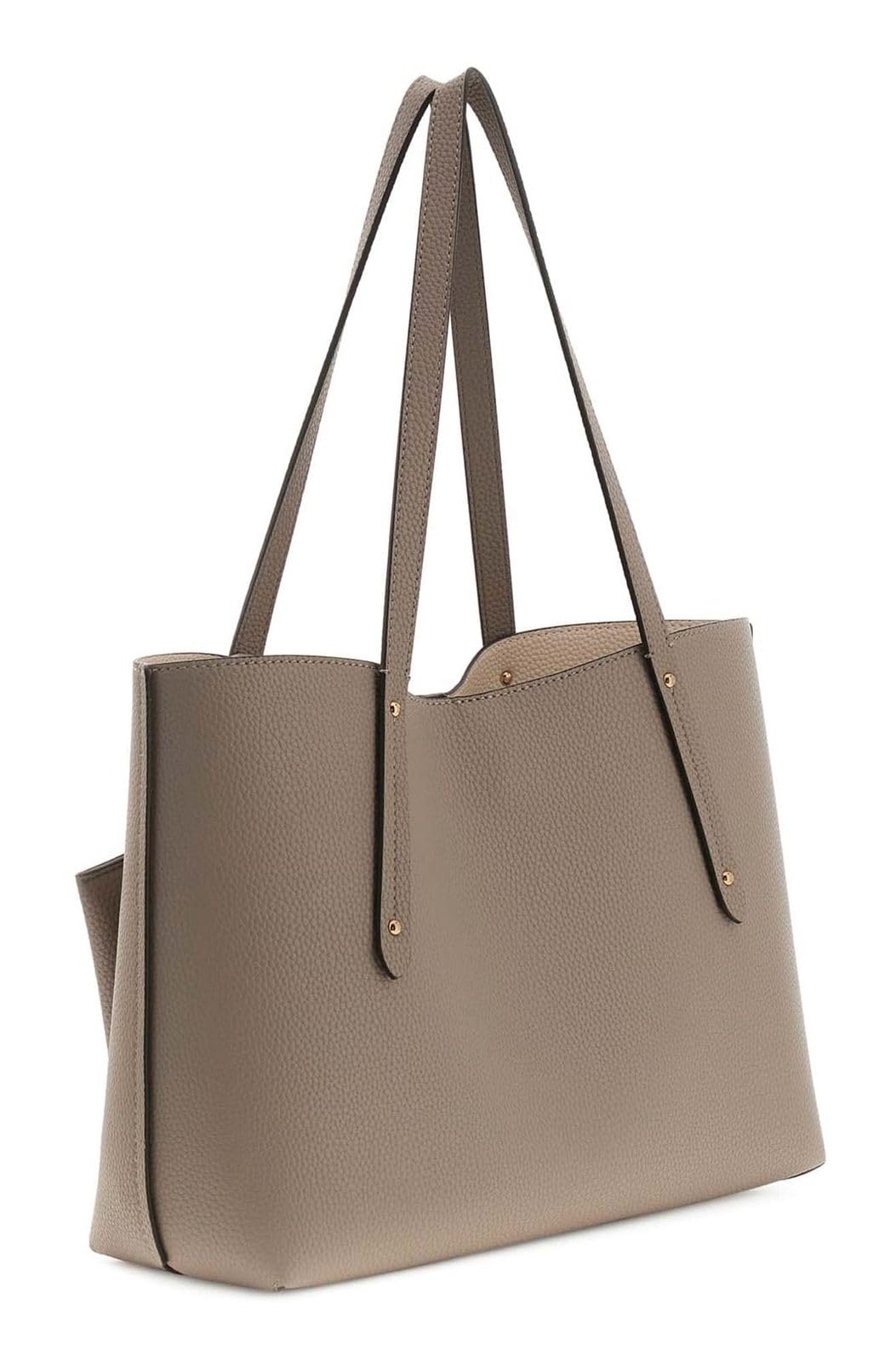 GUESS Shopper Brenton Tote Dark Taupe