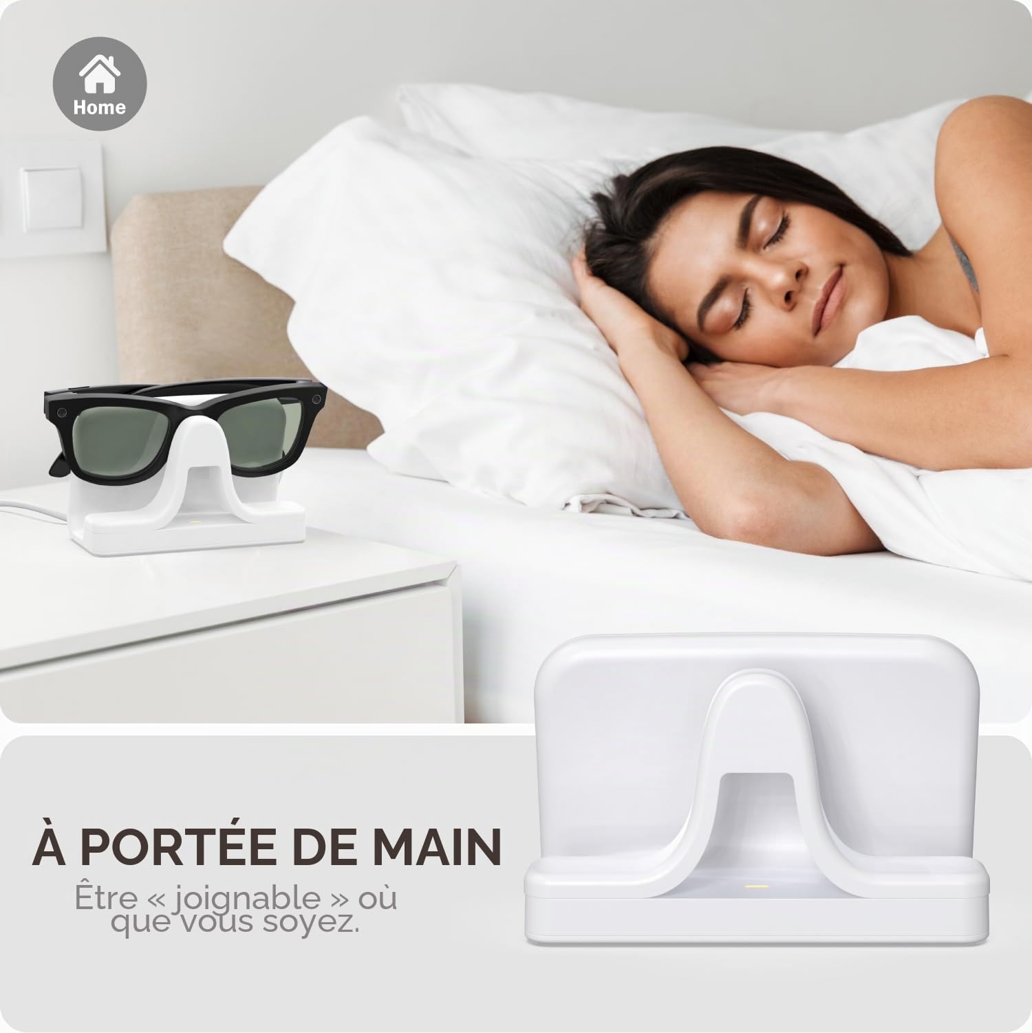 TUSITA Support de Charge & Câble Compatible avec Ray-Ban Meta (Gen 1 2) Lunettes Intelligentes, USB-C