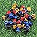 4pcs M10 Folding Bikes Screws Plug MTB Bolts V Brake Column Bike Rack Brake Disc Screw (Red)