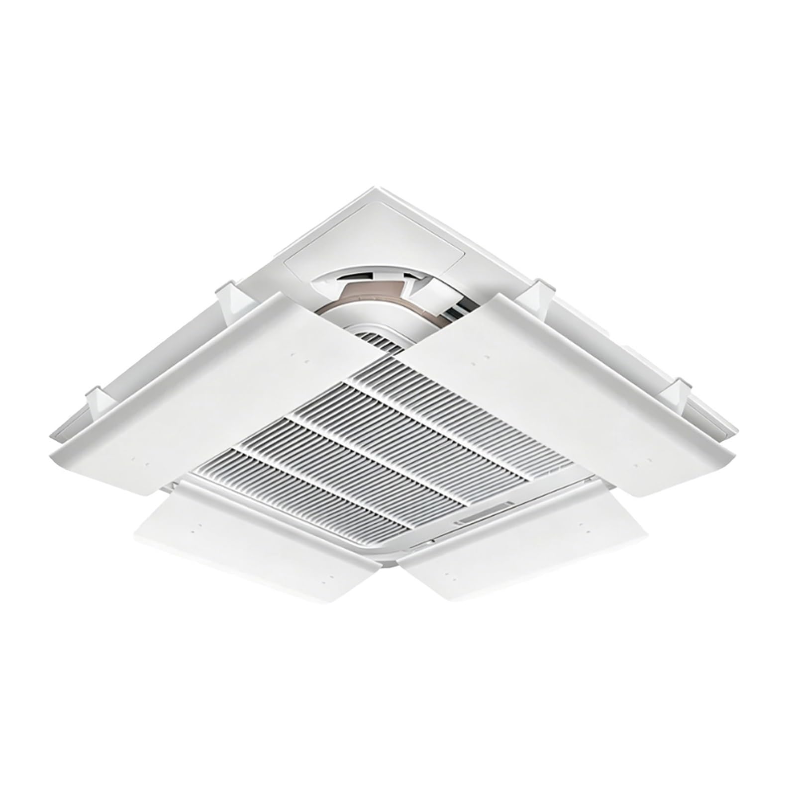 ZLLPIGLS 4-Pack Vent Deflector, Adjustable Air Deflectors for Ceiling Vents, Non-Perforated Vent Deflectors, for Living Room or Office(53x24cm)