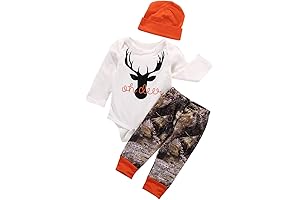 Stylish 3-Piece Baby Camo Outfit with Hat