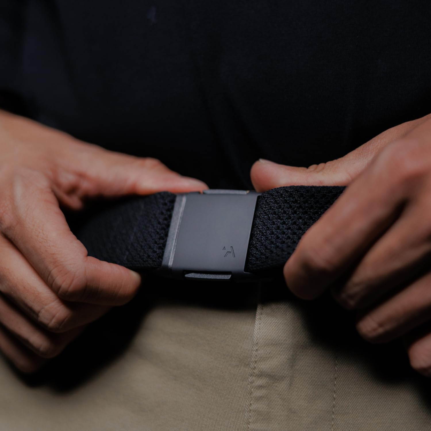 Arcade Belts Momentum Belt - Elastic Stretch Belt with Low-Profile Buckle, Travel-Friendly, Adjustable Fit