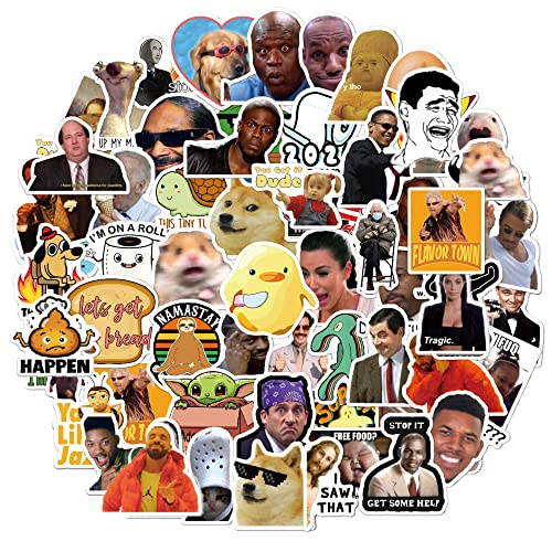 Pacote com 150 adesivos de vinil meme engraçados, adesivos de videira para laptop, iPhone, garrafas