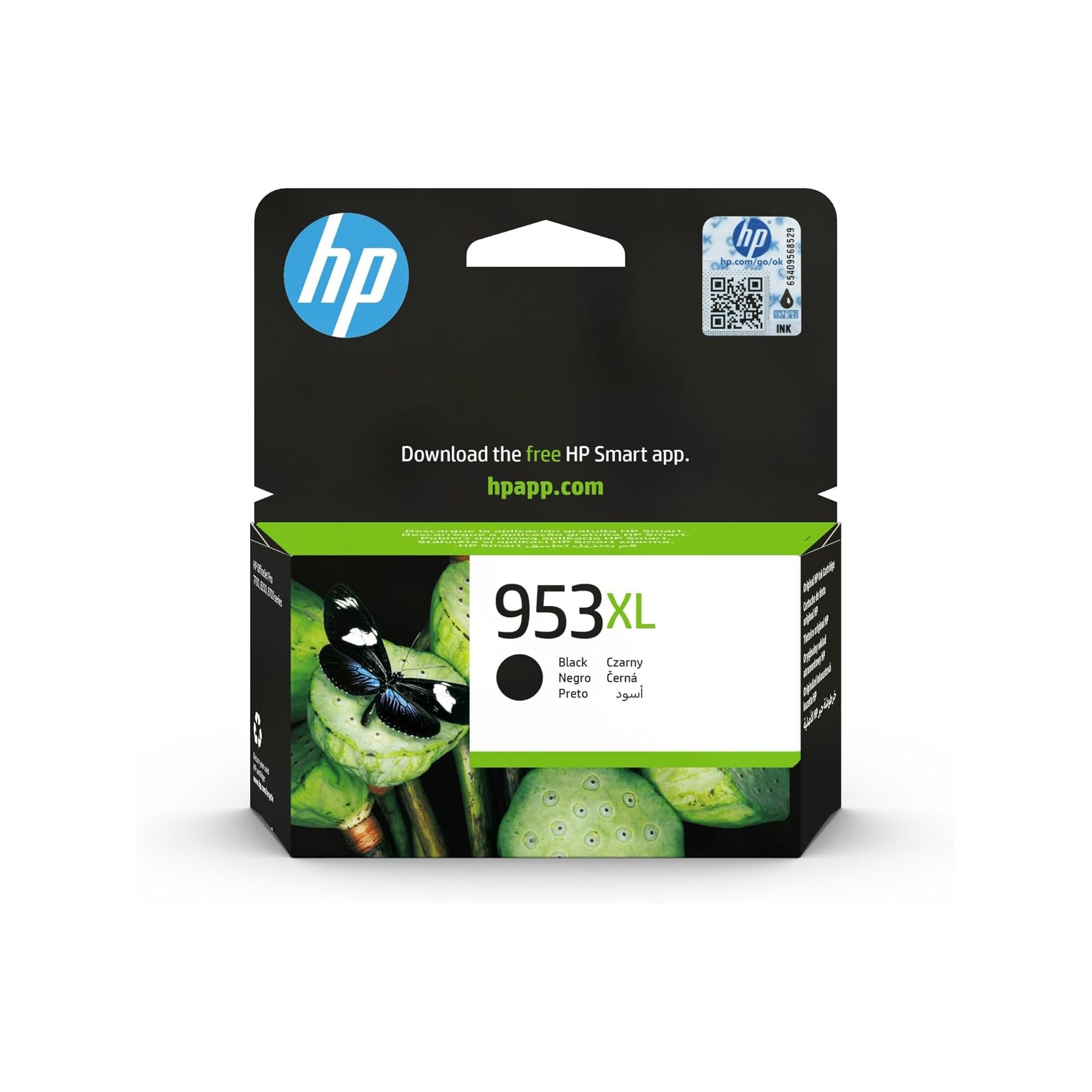 HP 953XL Negro, Cartucho de Tinta Original, Alta Capacidad | Compatible con OfficeJet Pro serie 8710, 8720, 8730, 8740, 7740, 2000 páginas (L0S70AE)