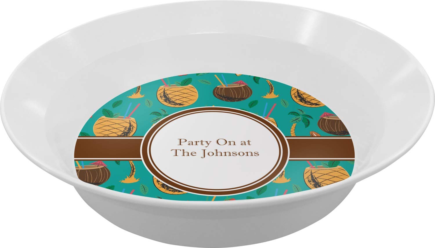 Personalized Coconut Drinks Melamine Bowl - 12 oz