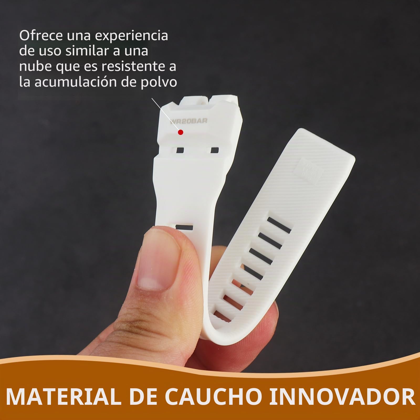Correa de repuesto de silicona suave para reloj Casio GBD-100 para hombre