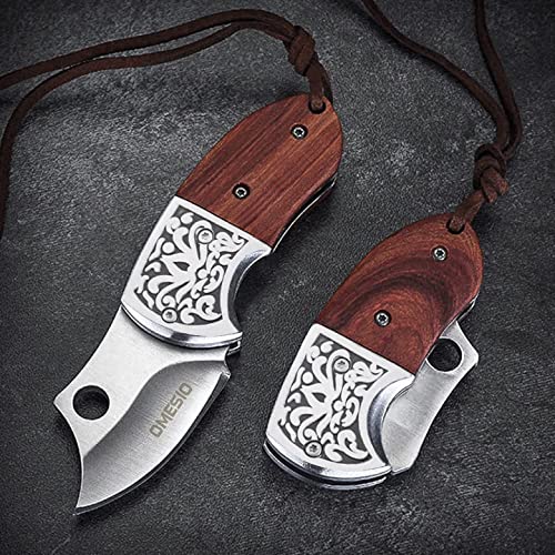 AQXYWAZQ Mini Klappmesser - Magnetisches Taschenmesser Für Schlüsselbund & Outdoor