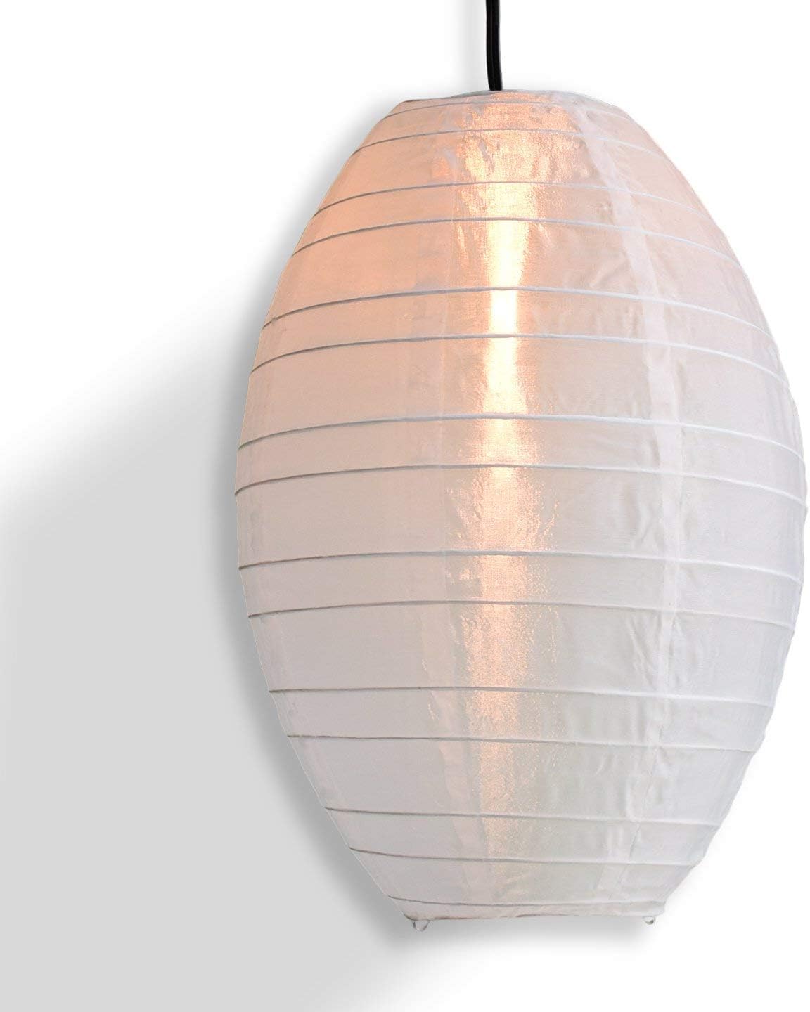 8" White Pagoda 2 Nylon Lantern