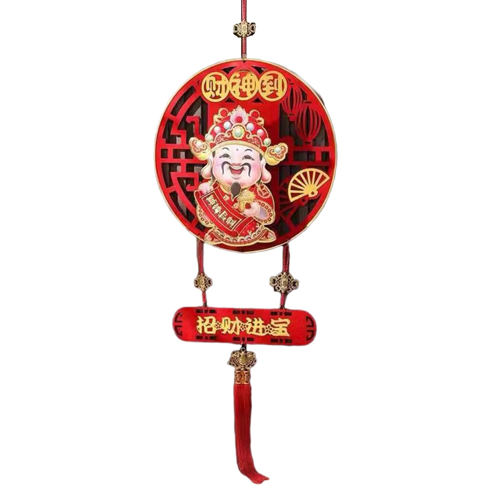 Tsophreniq Electric God of Wealth Figurine Pendant Good Luck Shaking Head of Figurines Hangings for Festival Ambiances Statue