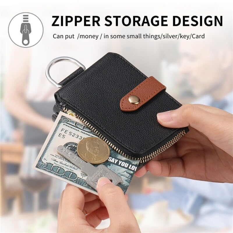 Generic Funda compatible con Samsung Galaxy Z Flip 4 (color: morado) funda de piel con cierre de anillo y tapa trasera dura