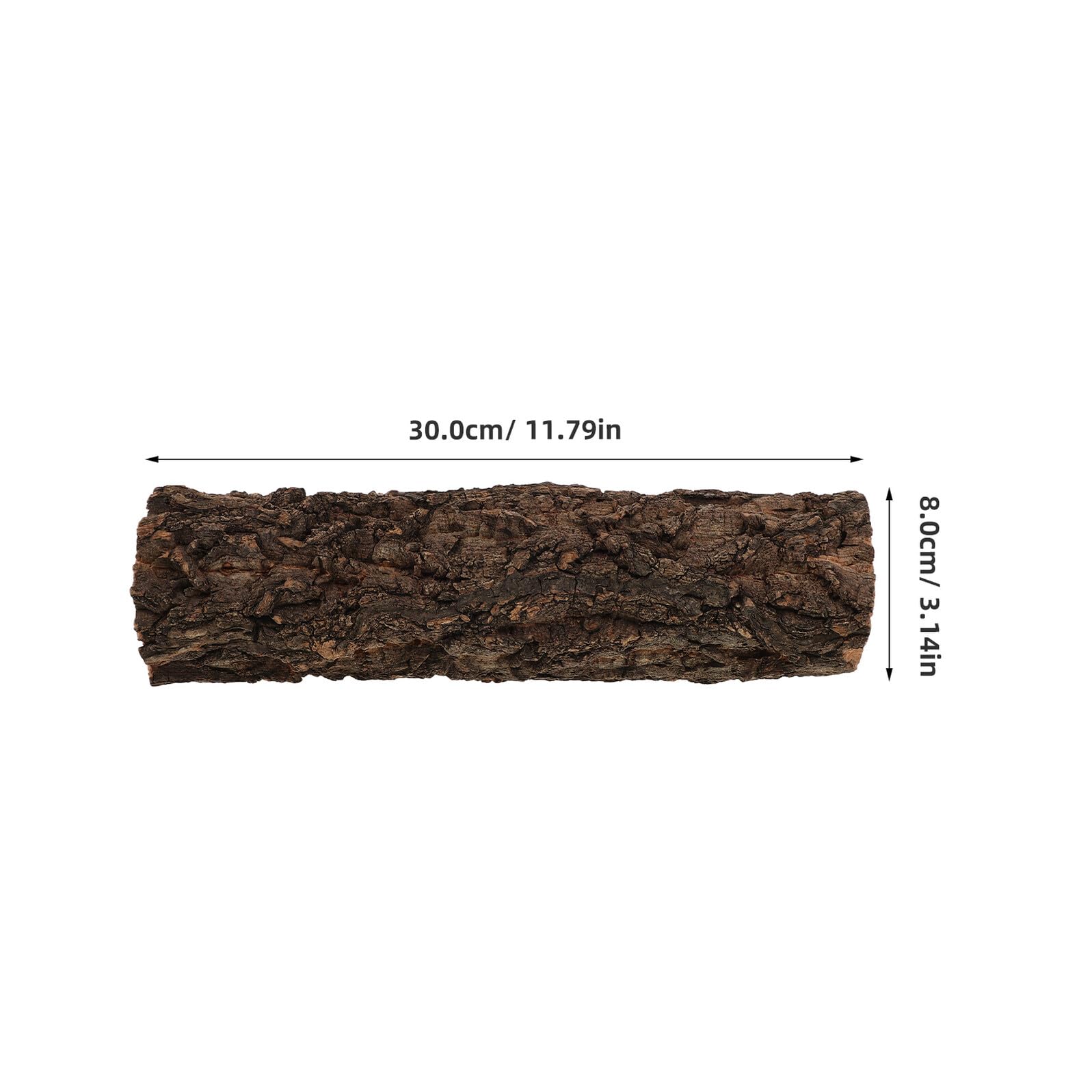 Hohopeti Escondite para Reptiles Cueva Tronco Natural Diámetro 7,5 Cm Altura 30 Cm Decoración Selva Tropical Refugio para Lagartos Serpientes Tortugas y Arañas Zona de Descanso y Trepado