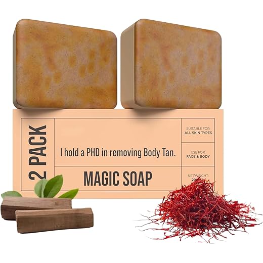 Ghar Magic Tan Removal Soap - Glowing Skin - 100 Gms