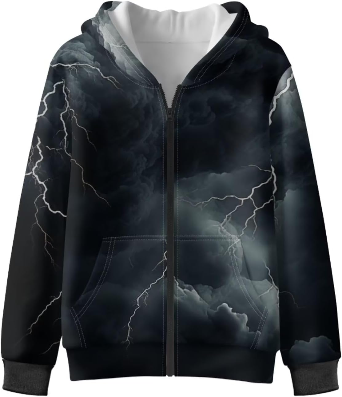 Hoodies for Boys 6-16 Y Zip Up Pullover Hoodie Loose Fit Long Sleeve Hooded Sweatshirt with Pocket