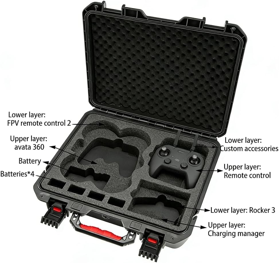 Compactly Travel Case for Avata 360 FPV Drones Storage Box with Handle and Shoulder Strap Perfect for Adventurers