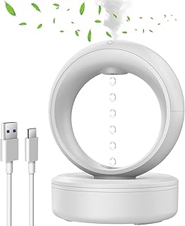 Humidifier for Large Room,Anti Gravity Water Drop Humidifier with Timer,3-in-1 Air Humidifiers Raindrop Humidifier with Night Light for Home Bedroom,Essential Oil Diffuser,Auto Shut-off,680ML