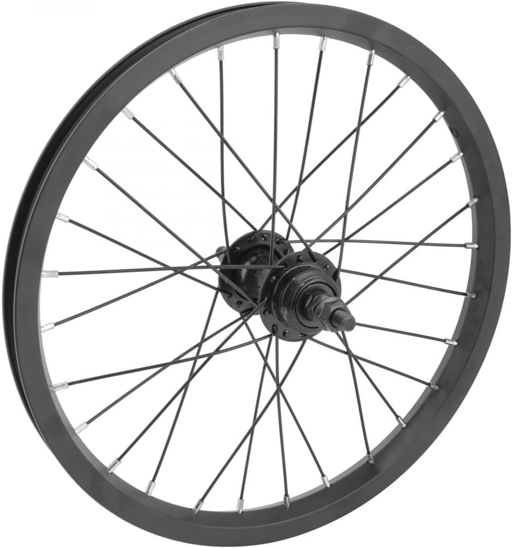 WheelMaster 16in Juvenile Alloy Rear Wheel B/O 3/8inx110mm Rim Brake Black