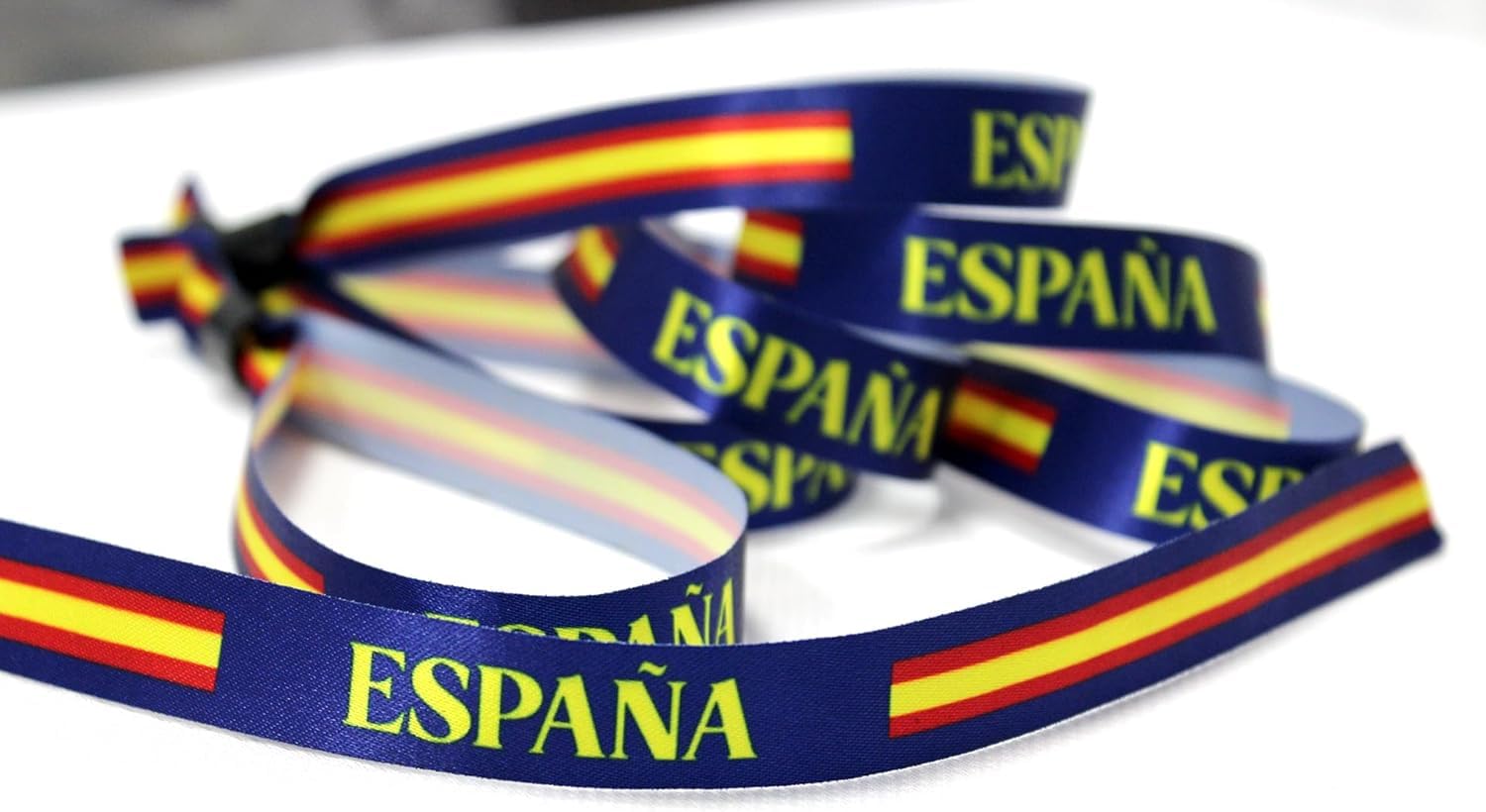 Pulseras Personalizadas de Tela para Eventos, Festivales, Fiestas, Identificación VIP - Fabricación Española