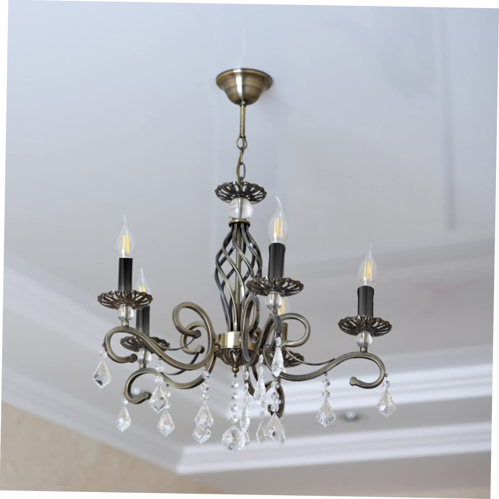 40PCS Black Tears Candle Sleeves - Chandelier Plastic Covers For E14 Lamp Holders - View #3
