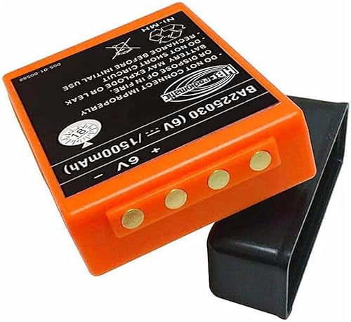 Miniatura 3 de Paquete de 2 baterías BA225030 de 6 V Ni-Mh de 1500 mAh para HBC Crane Remote Pump Truck Battery