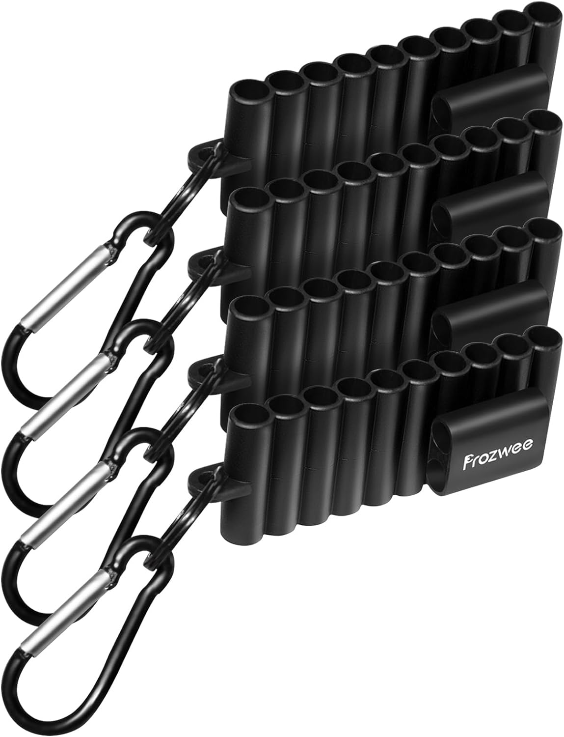 Prozwee 4PCS 22Hole Screwdriver Bit Holder with Carabiner,Plastic