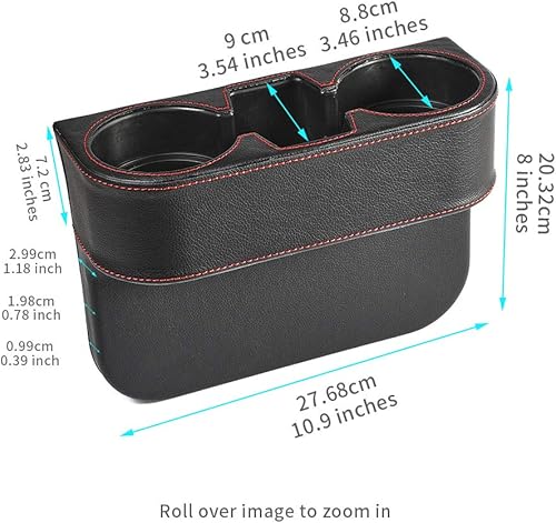 Miniatura 2 de Organizador multifuncional para asiento de automóvil con espacio para la taza de café, teléfono y botella