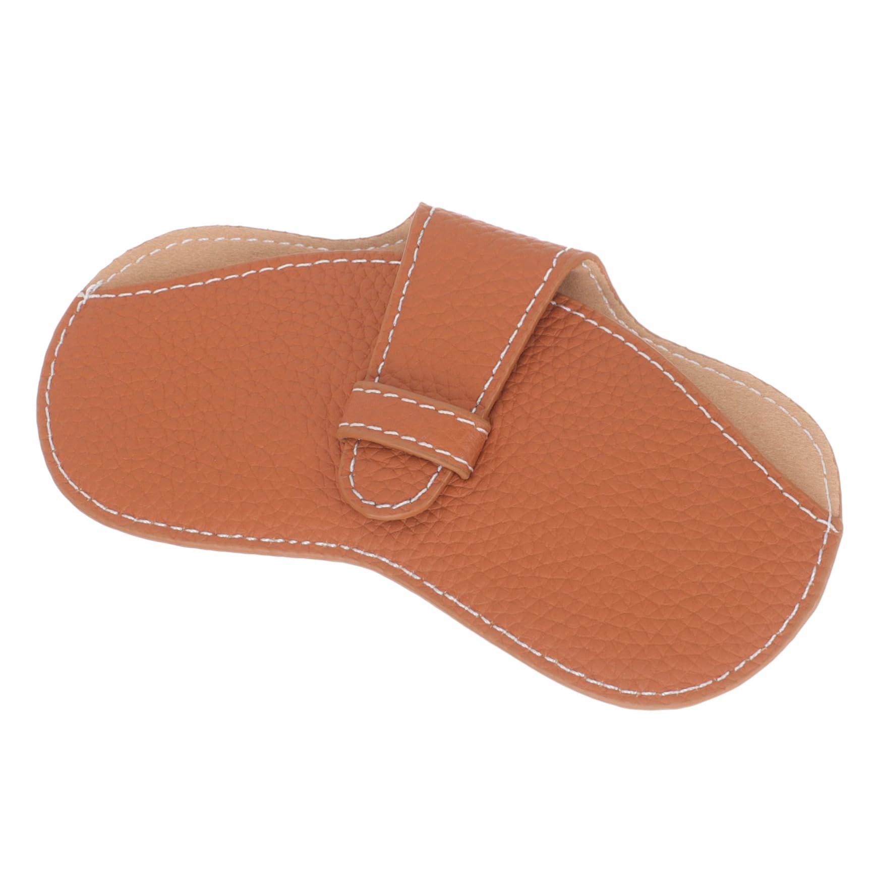 bolsa de gafas estuche delgado para gafas estuche gafas de sol estuche portatodo estuche para gafas resistente al desgaste sostenedores de la manga para las mujeres cuero