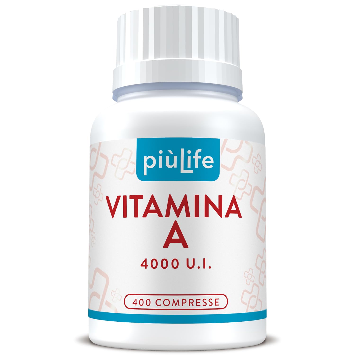 Vitamina A Pura 1200mcg PiùLife 4000 UI Per Compressa, Retinoidi Integratore, Vitamina A Retinolo (Acetato Di Retinile) Antiossidante Integratore Occhi Vista Pelle, Difese Immunitarie