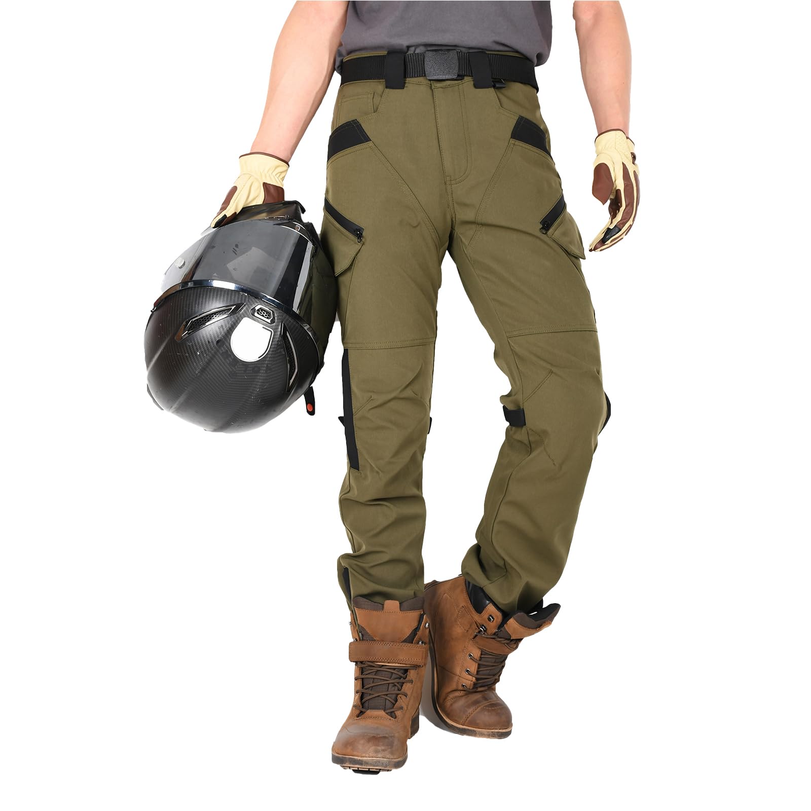 Urban Motorradhose Herren Cargo aus Oxford-Gewebe mit Multi-Taschen für Alltag, Pendeln und Touring