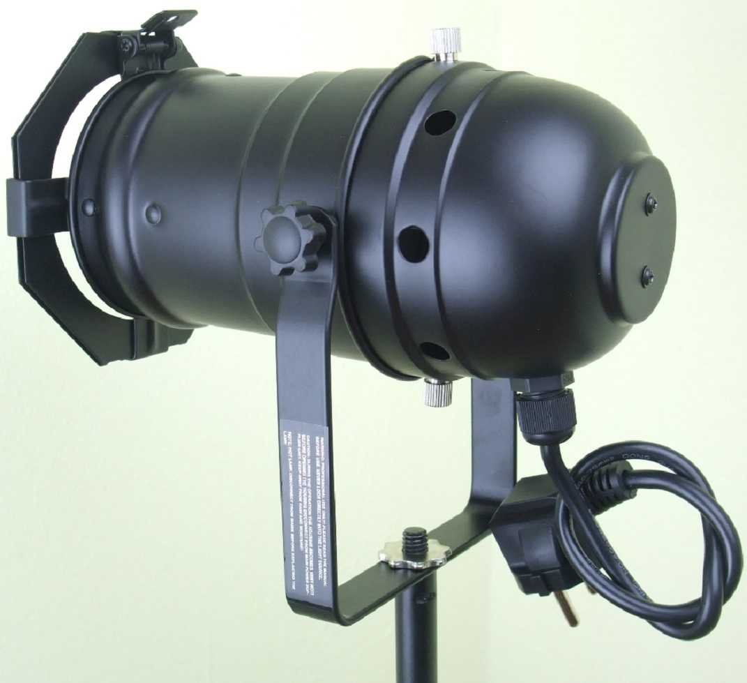 2 x PAR 30 Spot-Light Scheinwerfer SCHWARZ black PAR-30 mit Torblende, E-27 Fassung & Kabel mit Schuko-Stecker