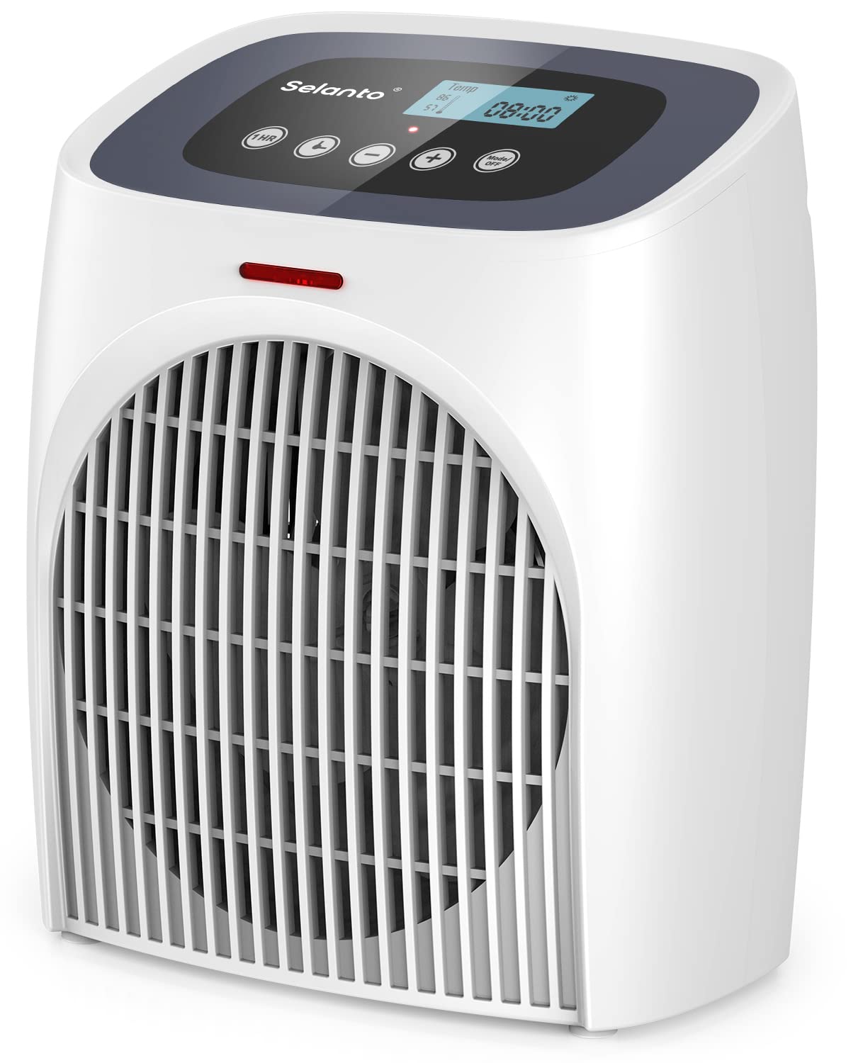Space Heater for indoor use , Selanto Portable Heater with Thermostat,  Built-in 12H Timer and Tip-over u0026 Overheat Protection, 1500W PTC Ceramic  Heater for Bedroom Office : Amazon.ca: Home