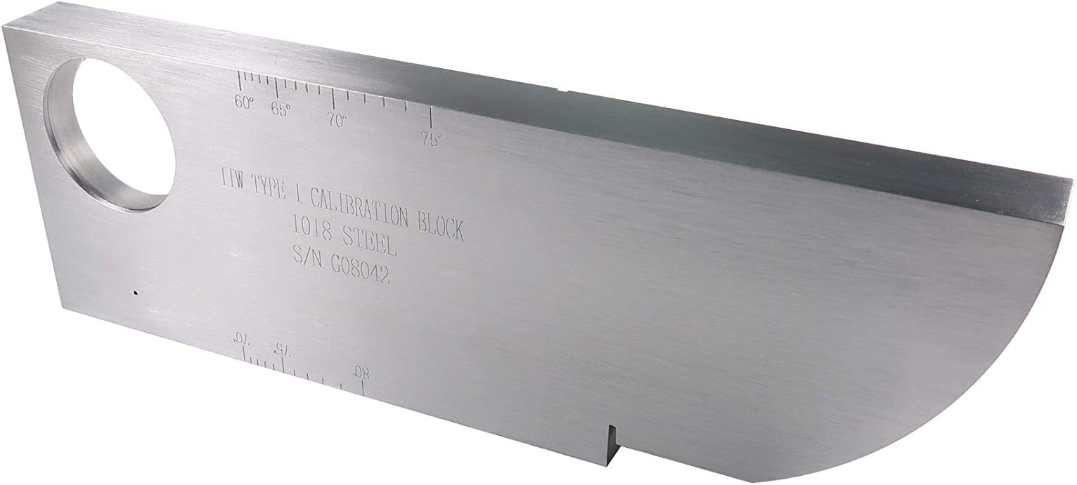 NDT IIW-Type 1 Calibration Block 1018 Steel Test Block for Ultrasonic Flaw Detector According to ASTM E164