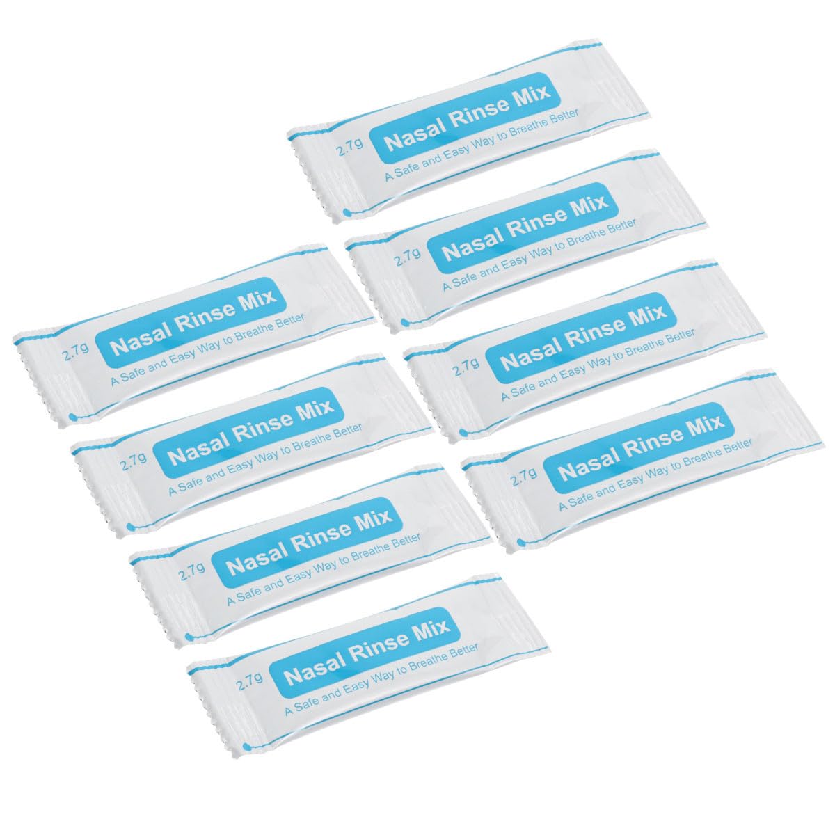 Nasal Rinse Salt Packets 2.7g X 40 Sachets Isotonic Saline Nasal Cleaning Salt Instant Dissolving Nose Cavity Protector Suitable for Sinus Care