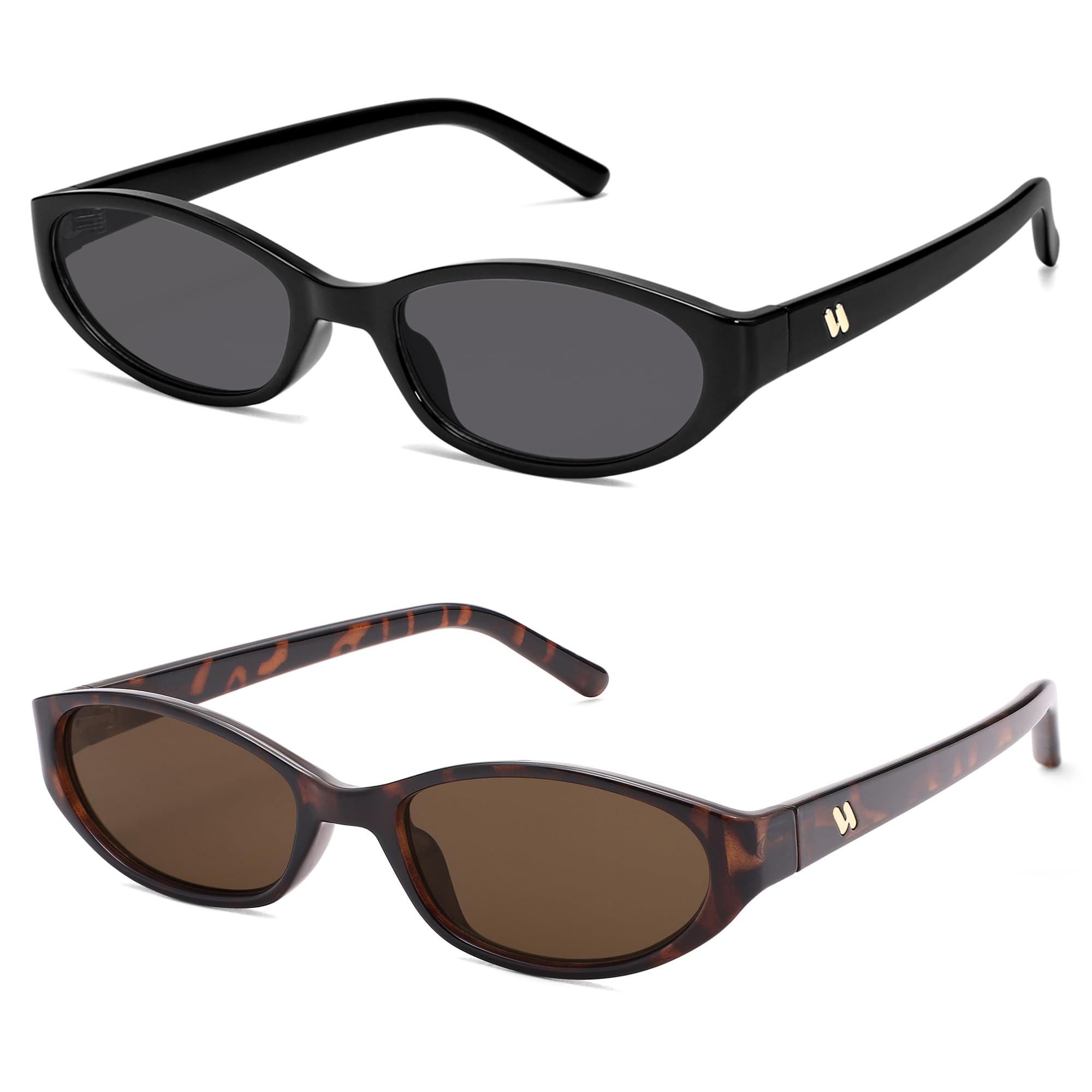 Retro Oval Sunglasses Womens Mens Y2k Trendy Cateye Shades AR82299