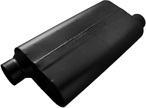 Flowmaster 53553 50 Big Block Muffler - 3.50 Offset In and 3.50 Offset Out - Mild Sound