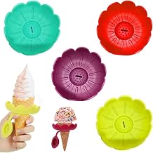 Ice Cream Cone Holder,4 Pieces Ice Cream Cone Holder,Silicone Ice Lolly Holder Drip Tray, Ice Cream Cone Holder For Enfa-nts