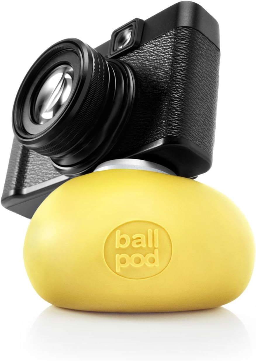 BallPod 8cm Flexible Stand with Tripod Mount for Cameras and Smartphones - Yellow