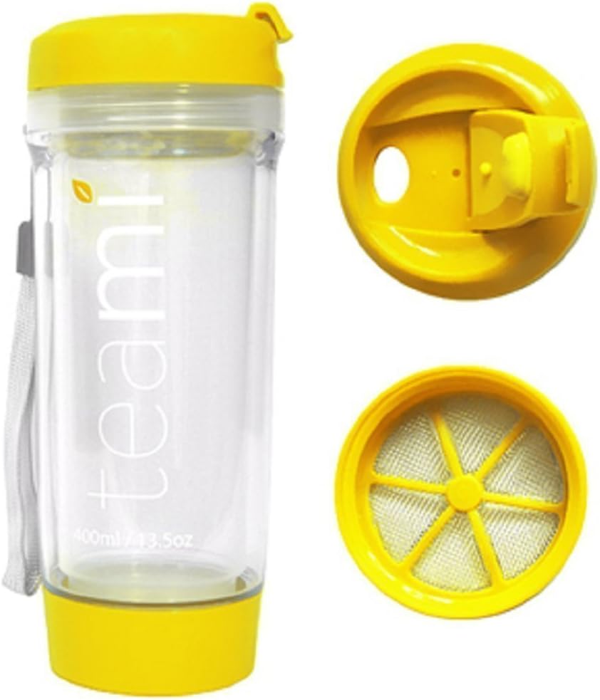 Teami Tea Tumbler Infuser Bottle Yellow, 20 Ounce BPA