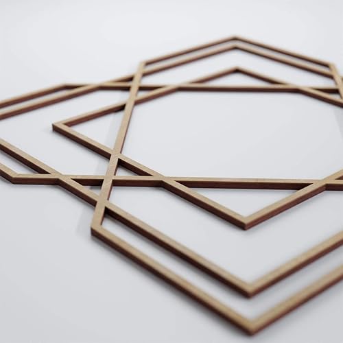 Miniatura 4 de Ekena Millwork WALW16X16X0250LWDBI Lakewood - Paneles de pared decorativos con calado, 15 38 pulgadas de ancho x 15 38 pulgadas de alto x 14 de