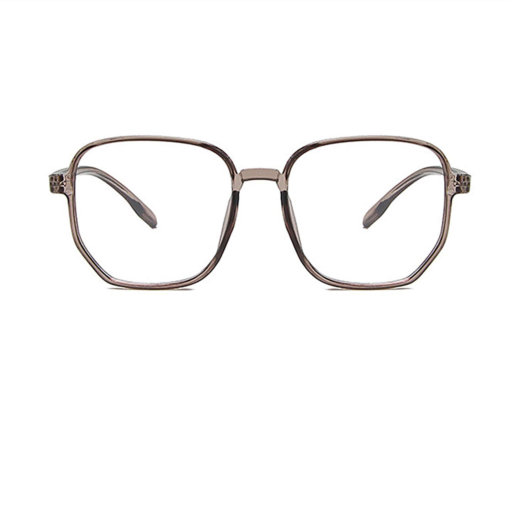 Marolty Blue Light Blocking Glasses for Women Men Anti Eyestrain Computer Glasses Vintage Non Prescription Glasses, Grey