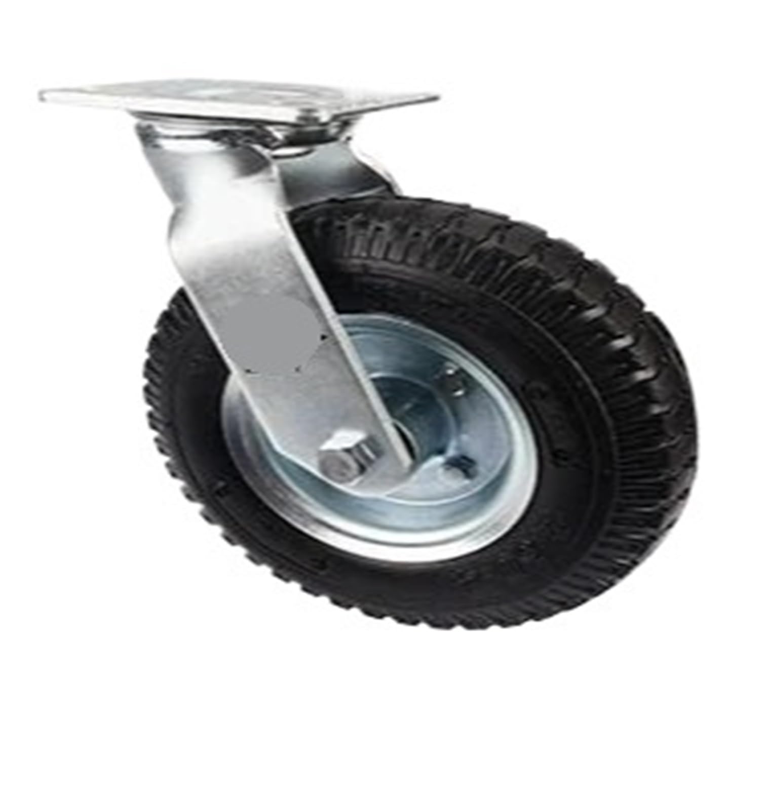 Roue en caoutchouc gonflable 8 pouces roulette robuste active pour chariot - 6