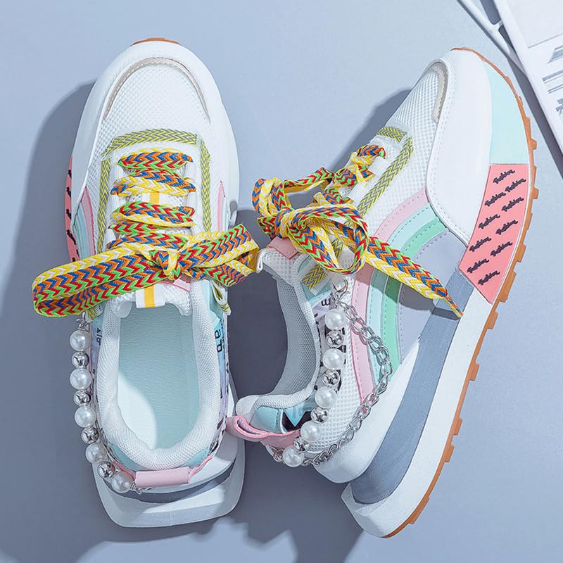 Baskets plateforme colorées pour femme | Chaussures de marche légères - 4