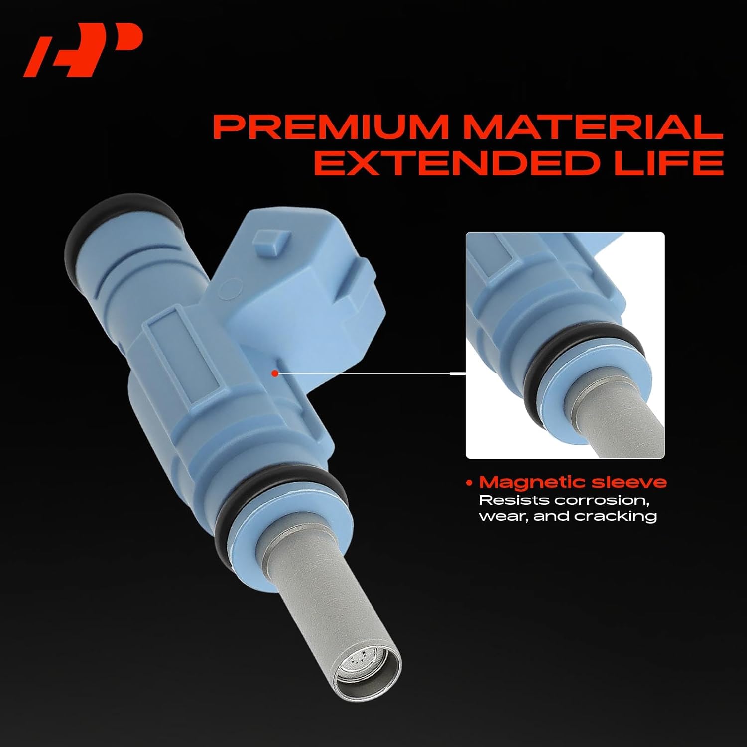 A-Premium 8 Holes Set of 4 Fuel Injectors Compatible with Audi TT 2000-2001, TT Quattro 2000-2002, 1.8L