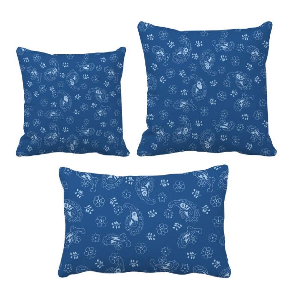 Housse de coussin traditionnelle motif pois bleu ciel nuit deco salon moderne