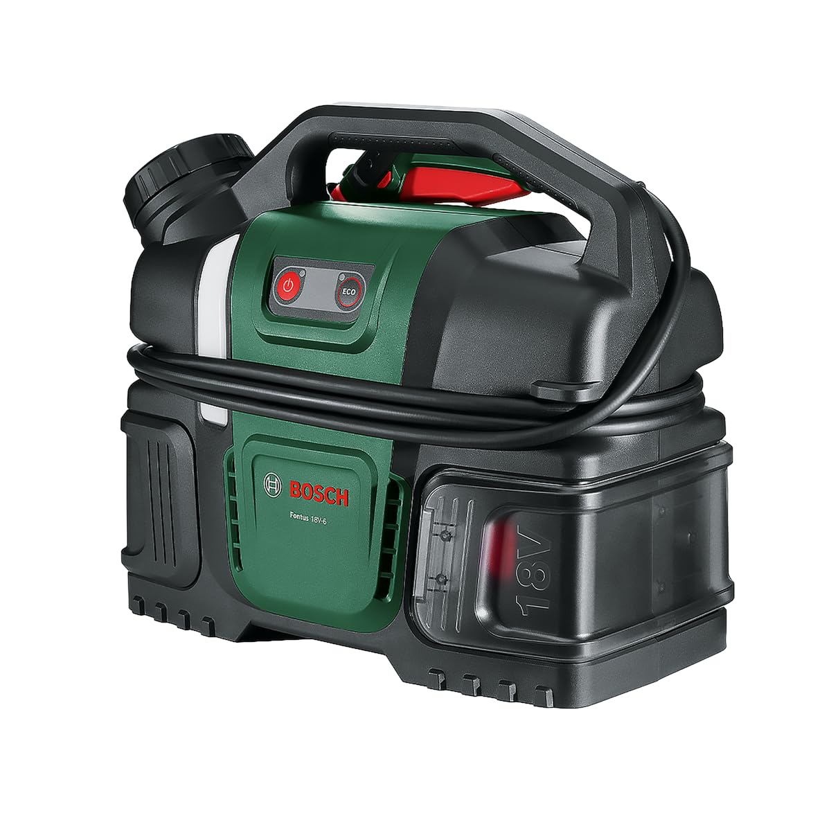 Bosch Bosch Fontus 18V-6 Battery Pressure Washer for Bicycles (Mobile, Mini, 6 Litre Water Tank, 8 Pressure Levels, Storage for Hose a